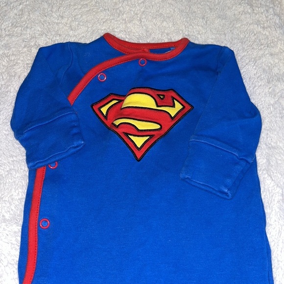 (2 for $10) super man footie/ sleeper - Picture 4 of 5